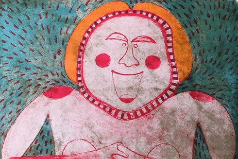 painting showing an indigenous
