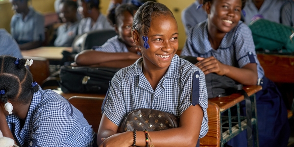 Hatitian students at schools 