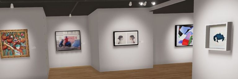 Image of an Art Gallery room showing paintings - Digital Transformation - Inter-American Development Bank - IDB