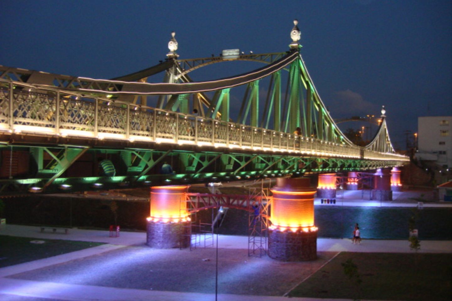 Infrasturecture bridge evening