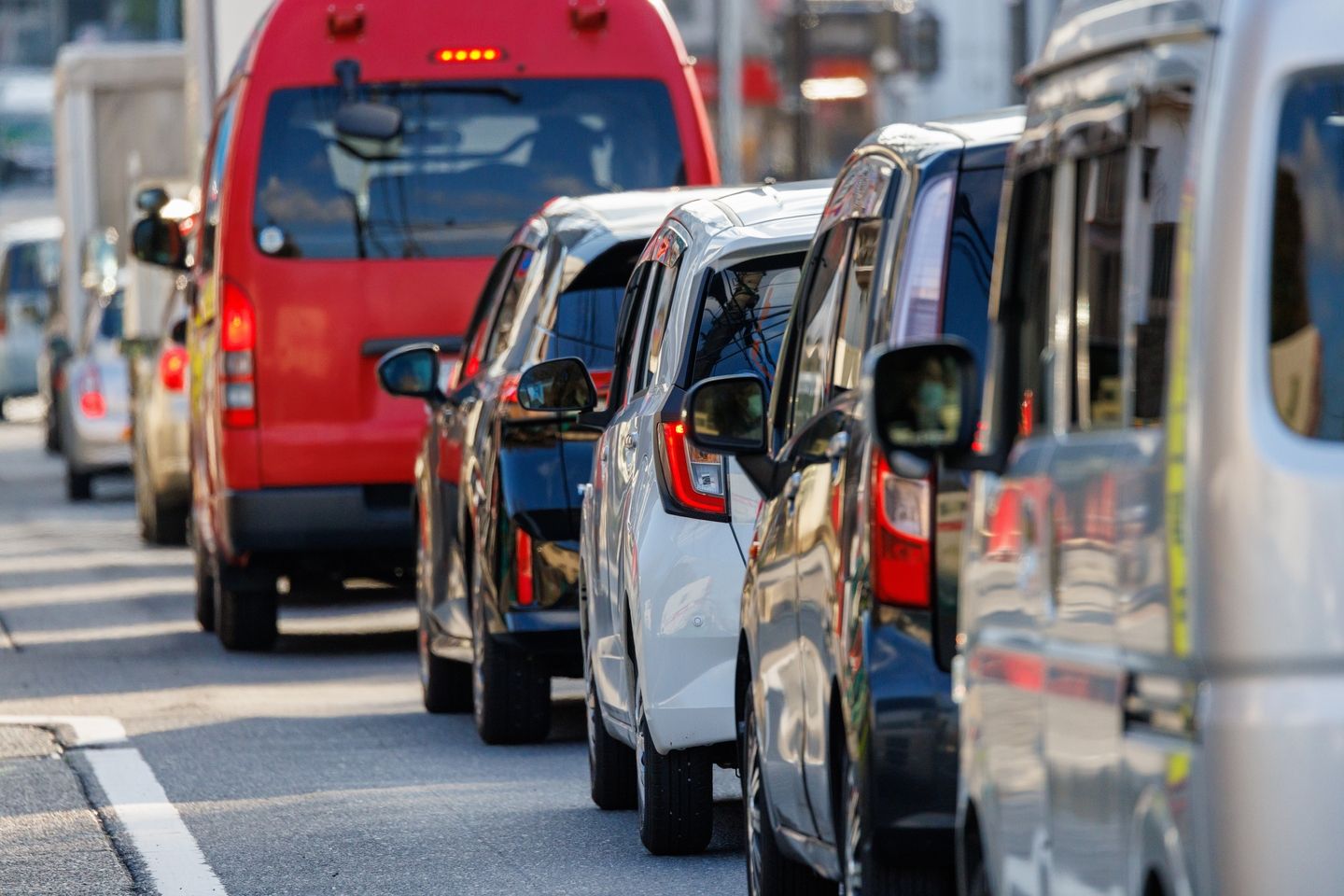 Traffic in a road
