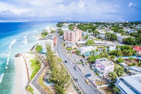 Vista panorámica de la playa. Barbados - Banco Interamericano de Desarrollo - BID
