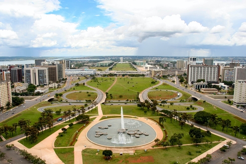 Vista panorámica de Eje Monumental en Brasilia. Brasil - Banco Interamericano de Desarrollo - BID