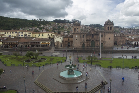 Vista panorámica de la Plaza de Armas del Cusco. Perú - Banco Interamericano de Desarrollo - BID