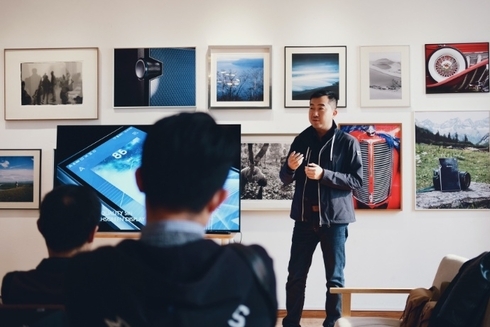 Korean man in exposition