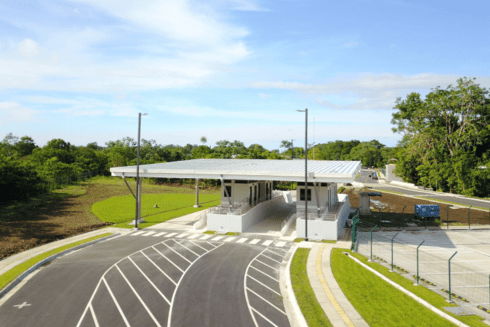 A newly opened toll office with three entrance lanes - IDB - Inter American Development Bank