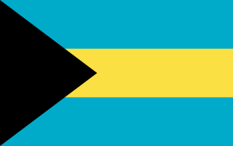The flag of Bahamas