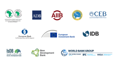 Logos of multilateral institutions participating in joint statement
